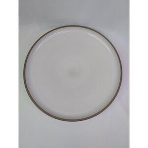 Heath Ceramics 13" Chop Plate Serving Platter Ivory Brown Edge